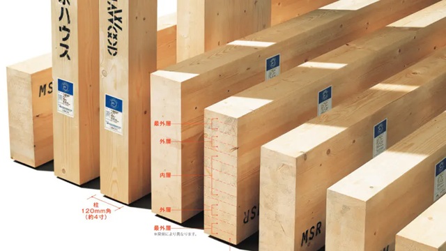 ラミナの集成材