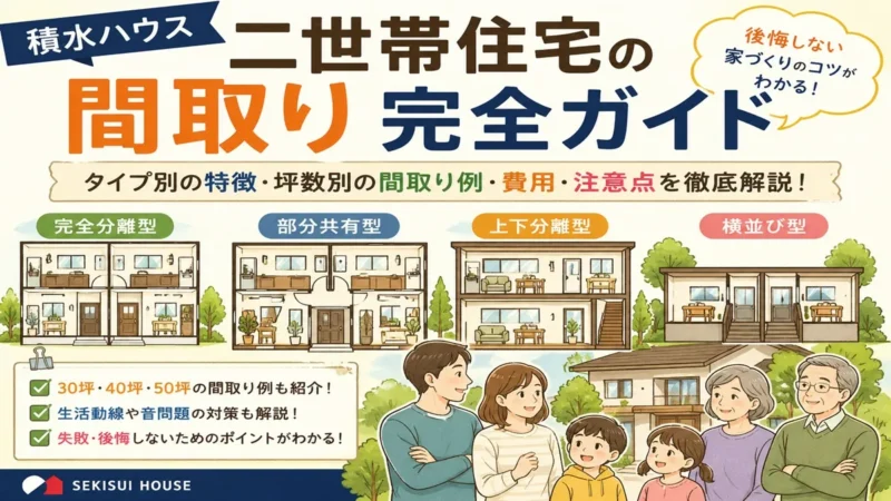 二世帯住宅　間取り　イメージ画像