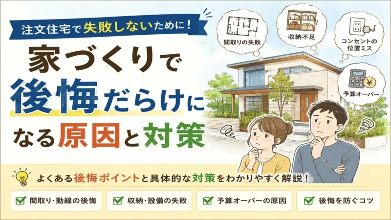 家造りに後悔だらけになる原因と対策
