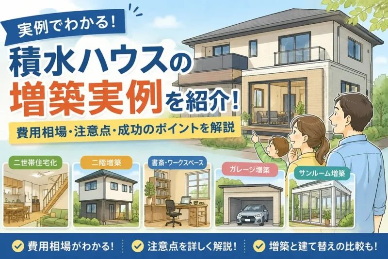 積水ハウスの増築実例紹介
