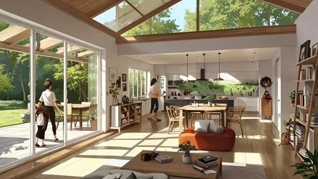 広々としたLDKへ増築リフォームした住宅　イメージ画像