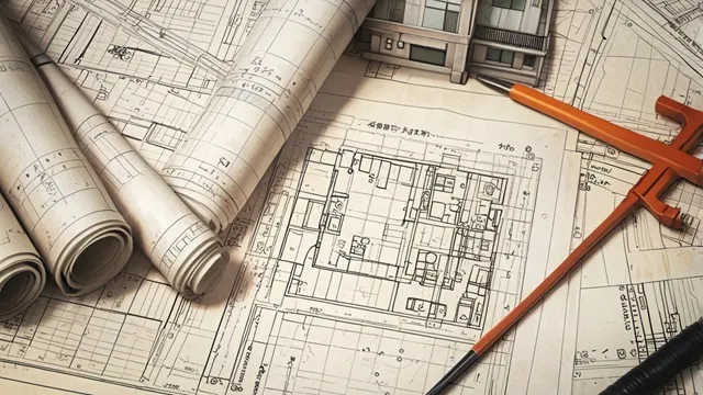 建築確認申請書と住宅図面　イメージ画像